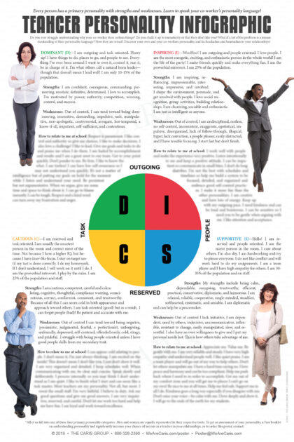 Teacher Personality Infographic Poster