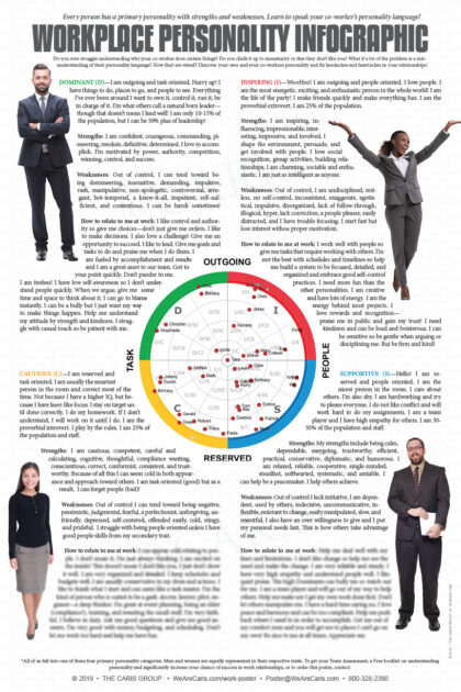 Workplace Personality Infographic Poster